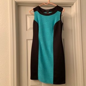Teal and Black dress